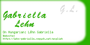 gabriella lehn business card
